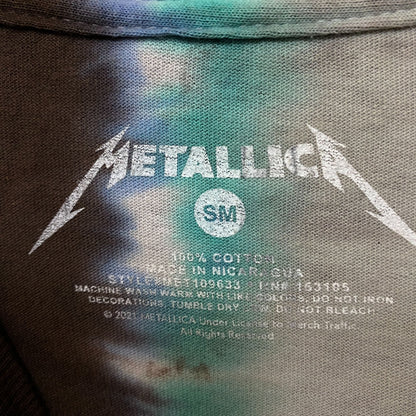 Metallica Split Dye Rock tie dye L/S shirt size small