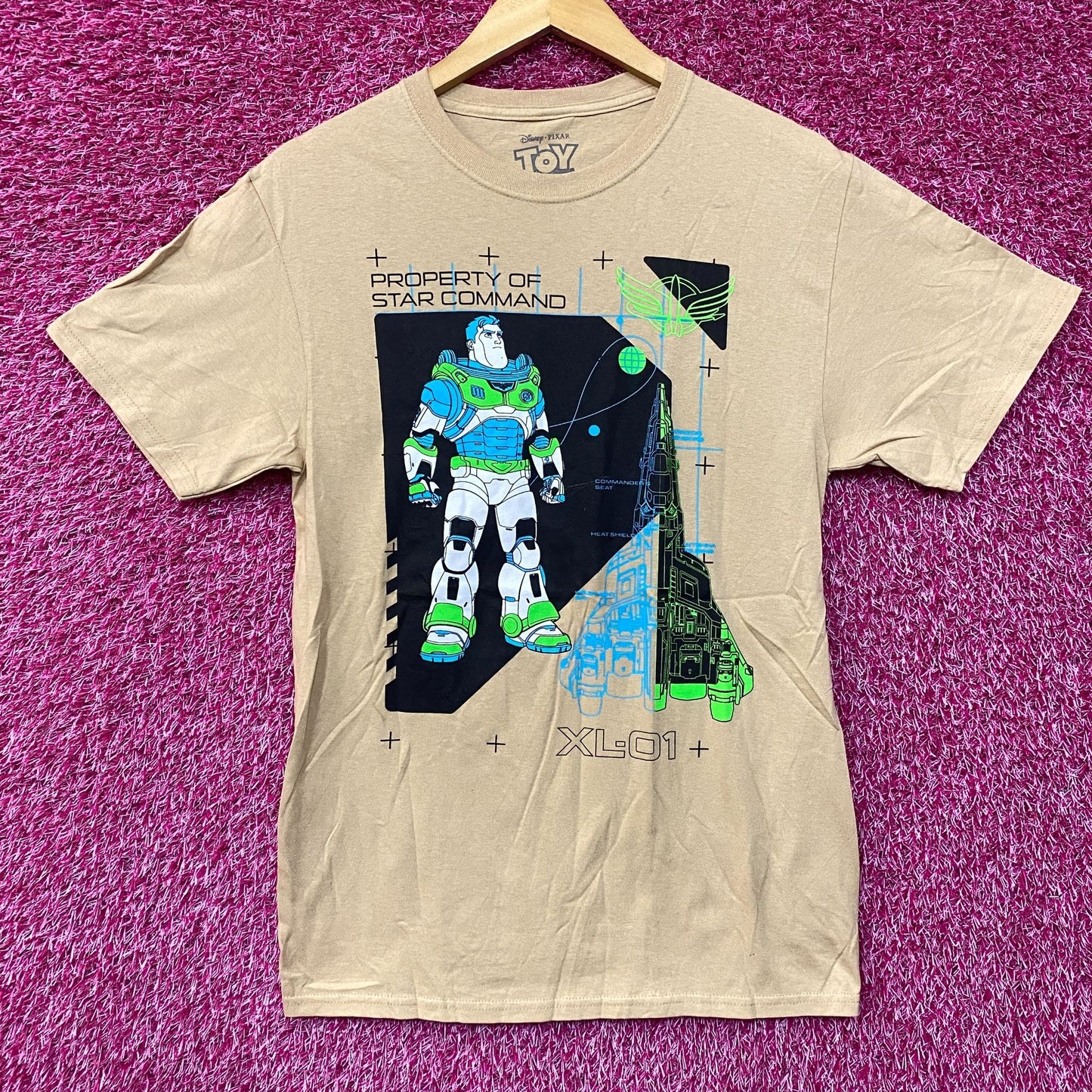 Disney Toy Story Buzz Lightyear Star Command T-Shirt Small