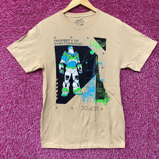 Disney Toy Story Buzz Lightyear Star Command T-Shirt Small