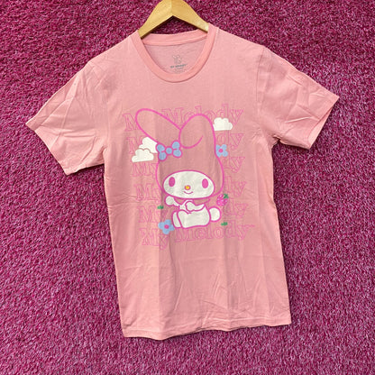 My Melody Kawaii Strawberry Fields Forever Sanrio T-Shirt Small