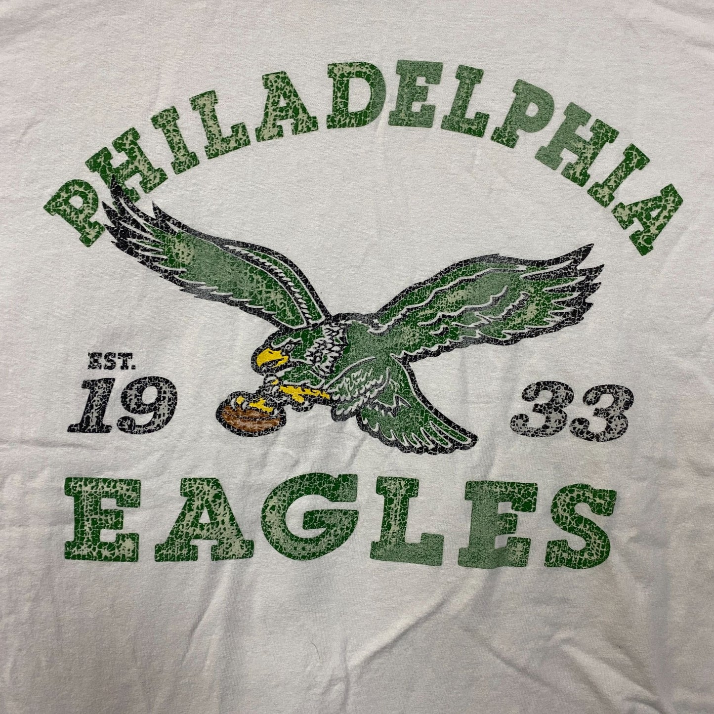 Junk Food Philadelphia Eagles Vintage Style Graphic T-Shirt Medium