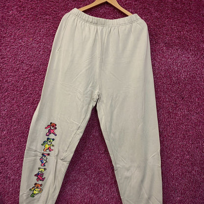 Grateful Dead Dancing Bears Rock Band Graphic Sweatpants XL