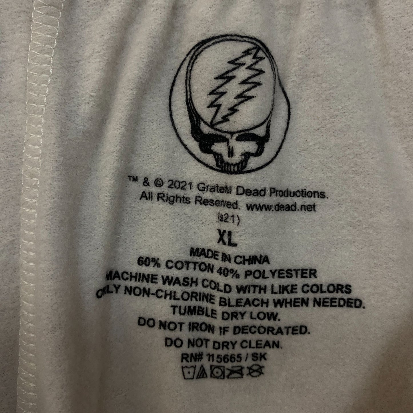 Grateful Dead Dancing Bears Rock Band Graphic Sweatpants XL