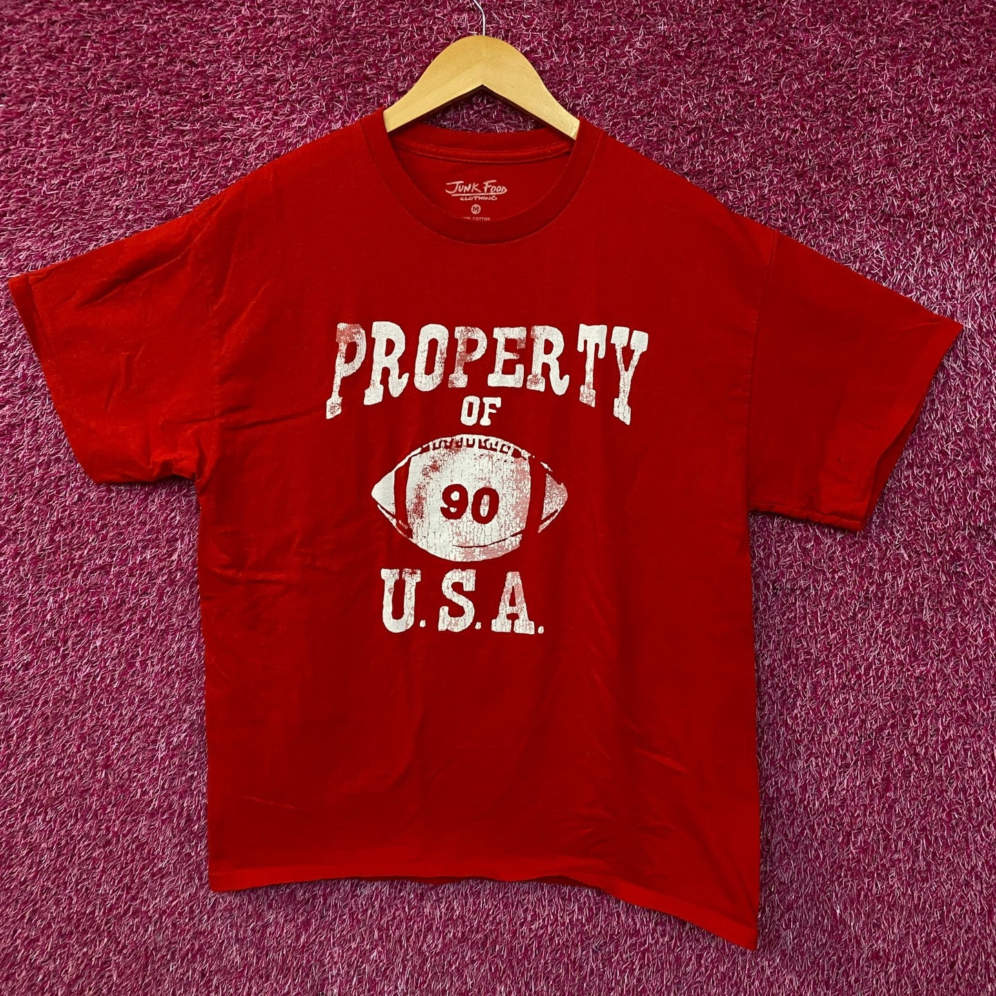 Junk Food "Property of USA" Graphic T-Shirt Medium