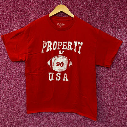 Junk Food "Property of USA" Graphic T-Shirt Medium