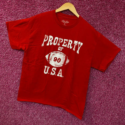 Junk Food "Property of USA" Graphic T-Shirt Medium