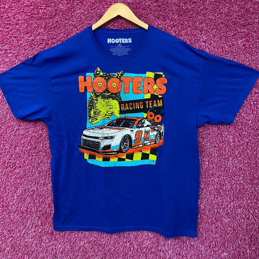 Hooters Racing Team Race Car Number 9 Graphic Design T-Shirt XL