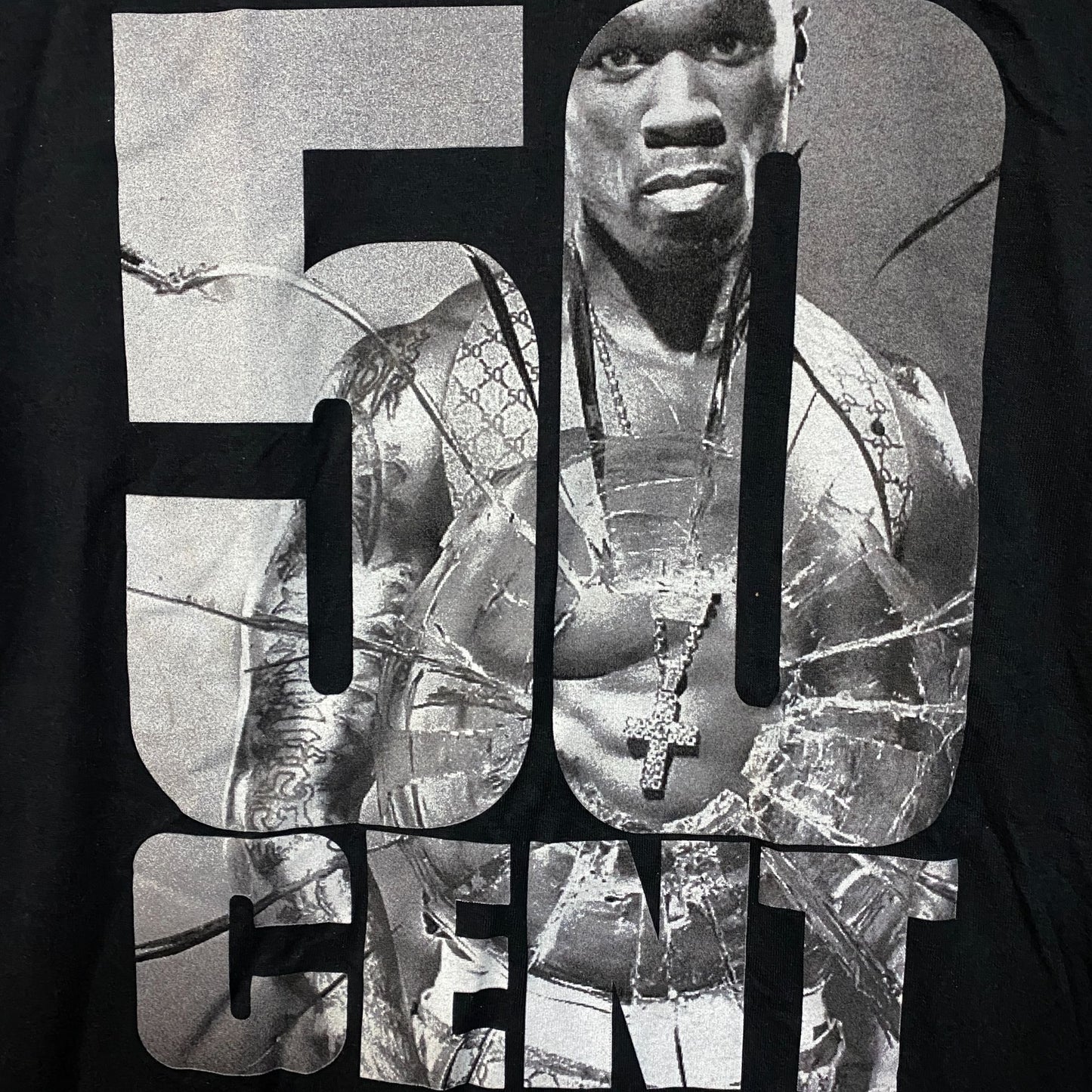 50 Cent Get Rich or Die Tryin' Graphic Design T-Shirt Medium