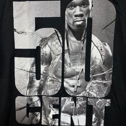 50 Cent Get Rich or Die Tryin' Graphic Design T-Shirt Medium