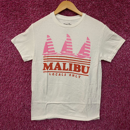Junk Food Clothing Malibu "Locals Only" Graphic T-Shirt XS