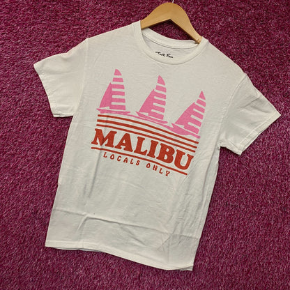 Junk Food Clothing Malibu "Locals Only" Graphic T-Shirt XS