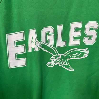 Philadelphia Eagles Vintage Style Crop Top Crewneck Sweatshirt Large