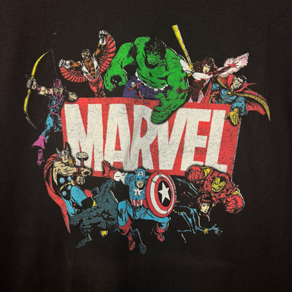 Marvel Logo Characters long sleeve T-shirt size 2XL