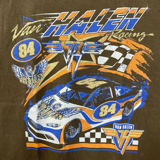 Van Halen Nascar Racing Car Graphic Design T-Shirt Medium