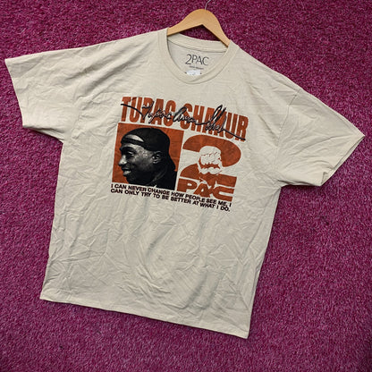 Tupac Never Change Heavyweight Graphic T-Shirt 2XL