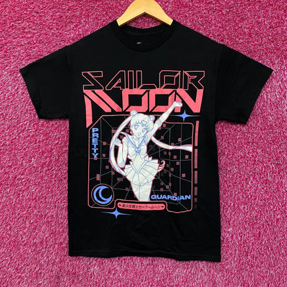 Pretty Guardians Sailor Moon Vaporwave Portrait Anime Graphic T-Shirt Small