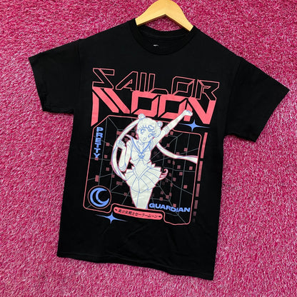 Pretty Guardians Sailor Moon Vaporwave Portrait Anime Graphic T-Shirt Small