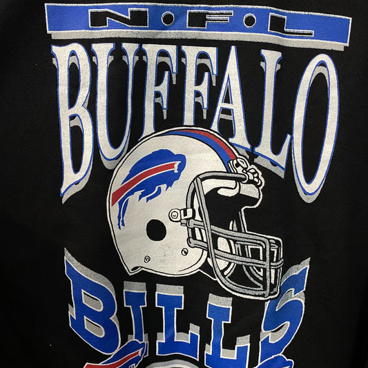 Junk Food Clothing Buffalo Bills NFL Helmet Flea Market Crew Sweatshirt Small