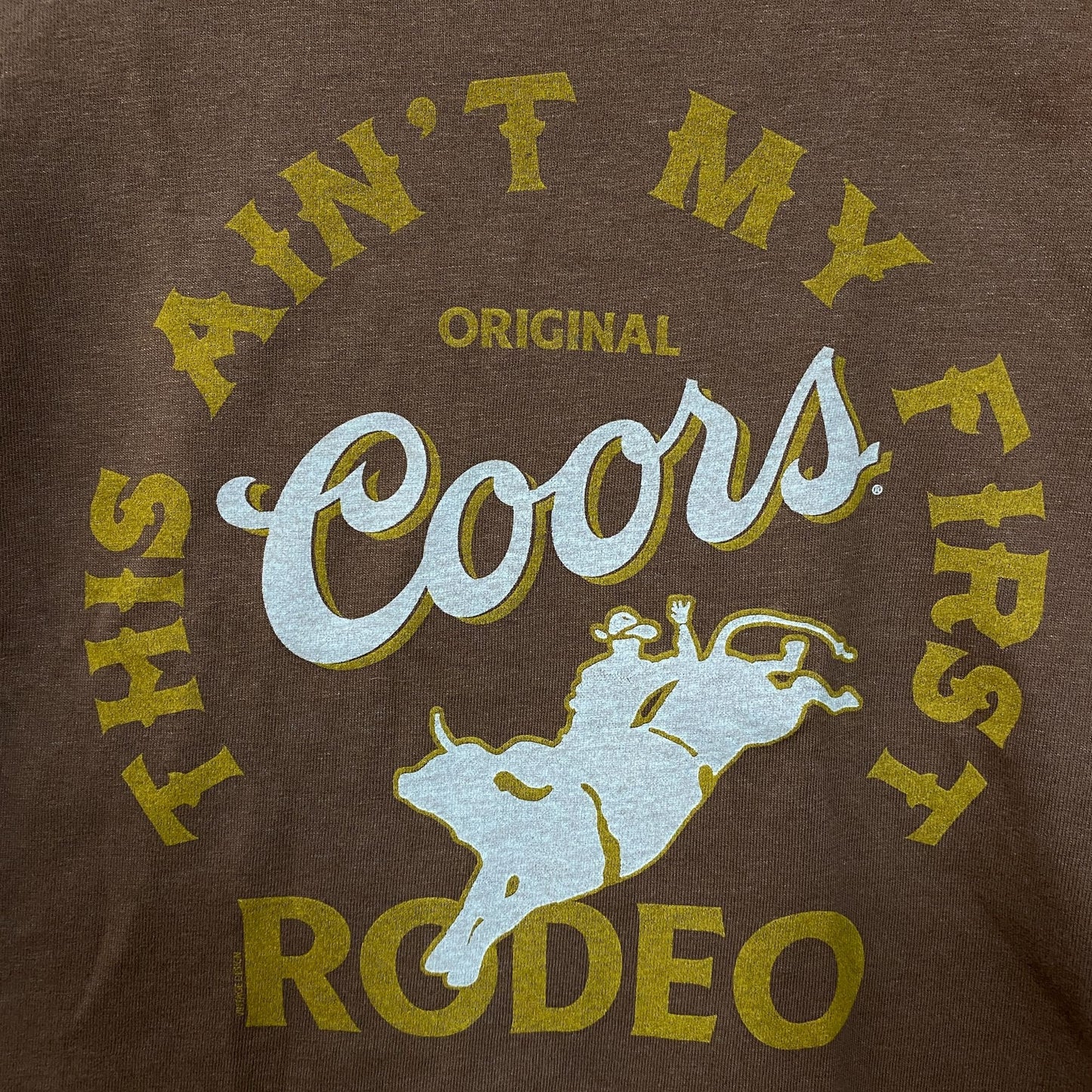 Junk Food Coors Rodeo Women's Graphic T-Shirt Small