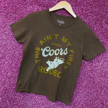 Junk Food Coors Rodeo Women's Graphic T-Shirt Small