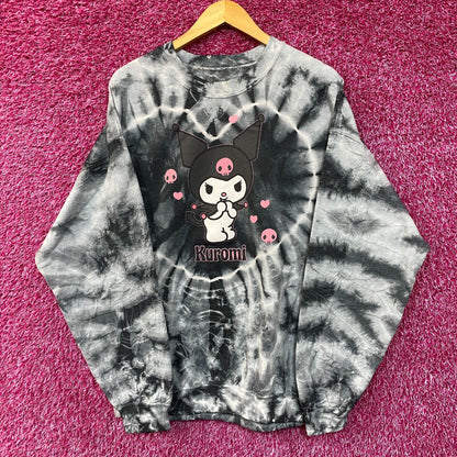 Kuromi Love Hearts Tiedye Crewneck size Large