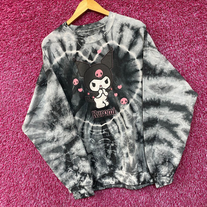Kuromi Love Hearts Tiedye Crewneck size Large