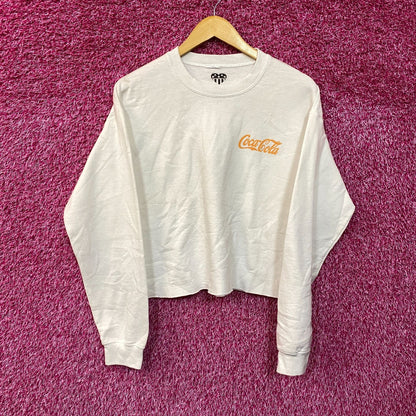 Coca-Cola Life Tastes Good Winged Coke Promo Crop Crewneck S