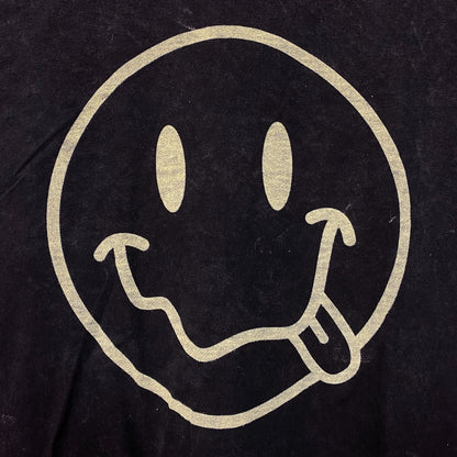 Smiley Face Logo Acid Wash Tshirt size Small