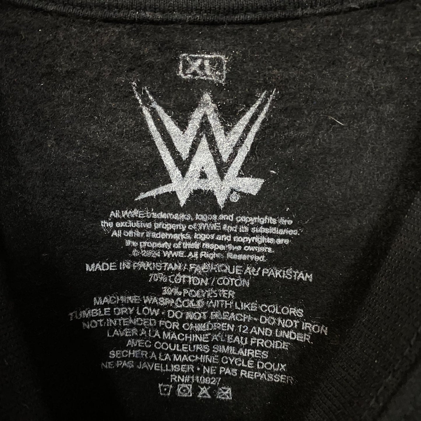 The Rock WWE People Champion Resume Crewneck Sweater size XL