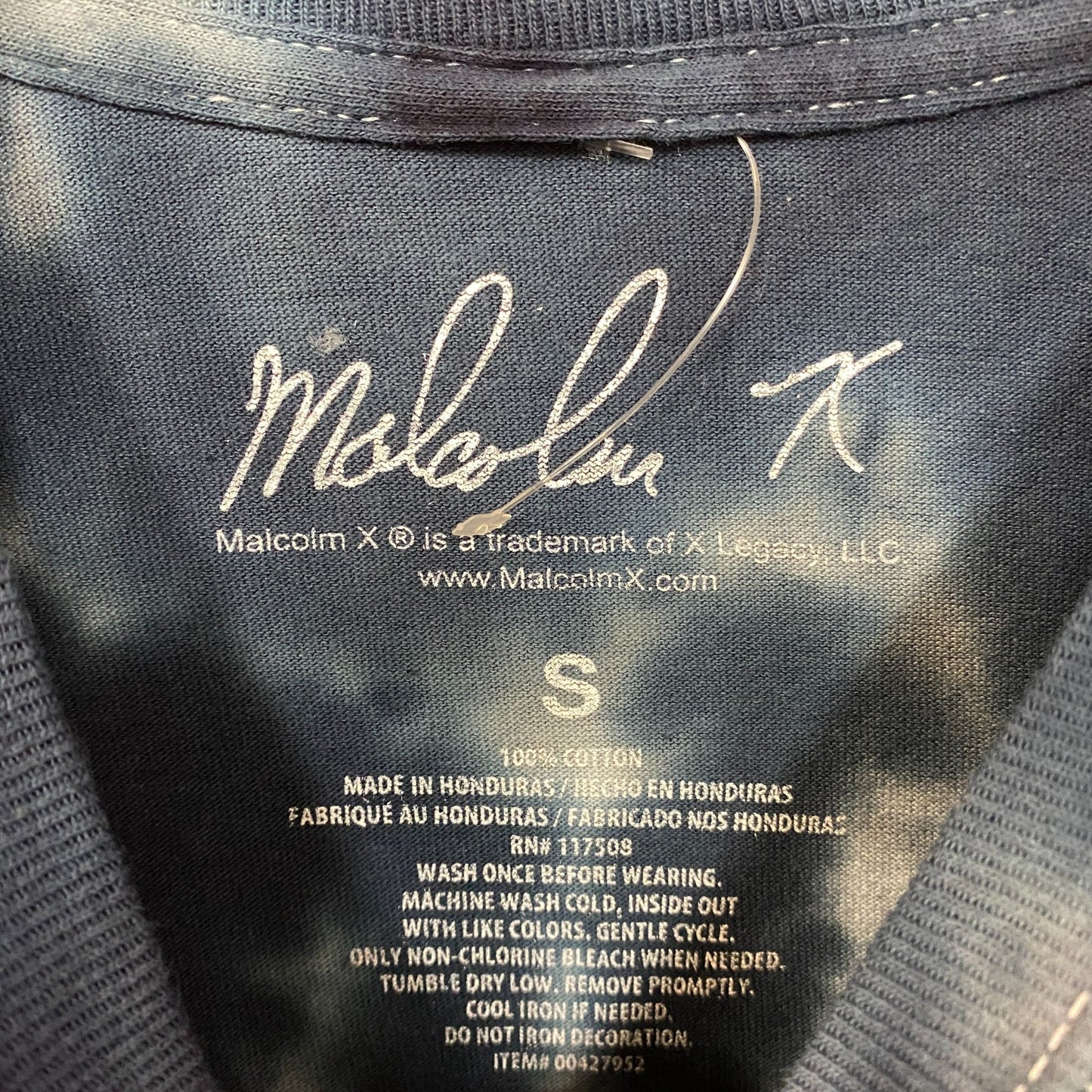 Malcolm X By Any Means Necessary Tie Dye T-Shirt Small