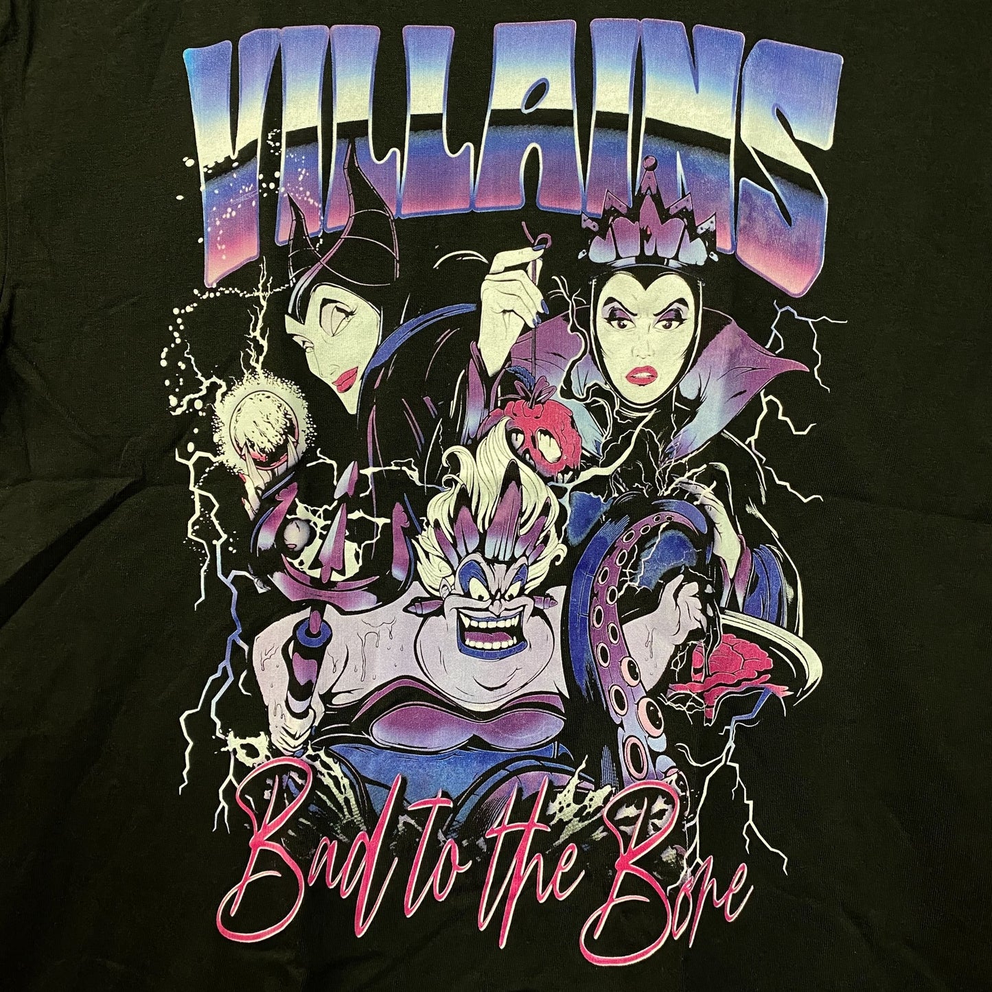 Disney Women Villains Bad To The Bone T-Shirt Medium