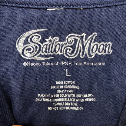 Sailor Moon Sailor Scouts Anime Series Blue T-Shirt Large