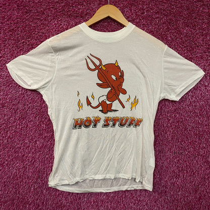 Junk Food Clothing Hot Stuff The Little Devil Vintage Style Women's Tissue Tee XS