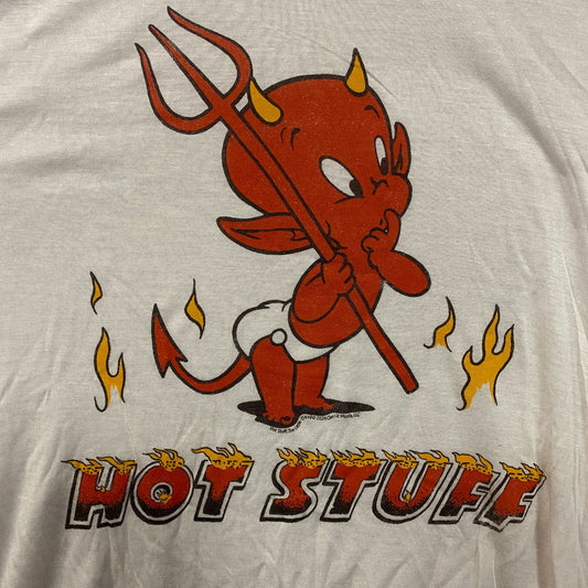 Junk Food Clothing Hot Stuff The Little Devil Vintage Style Women's Tissue Tee XS
