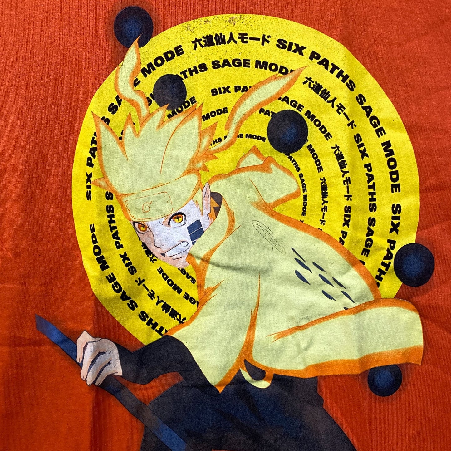 Naruto Shippuden Rokudou Sennin Moodo- Six Path Sage Mode Naruto T-Shirt Small