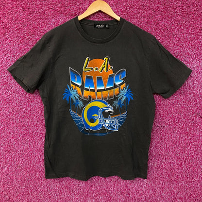 Junk Food Los Angeles Rams Sunset Vintage Style Women's T-Shirt XL