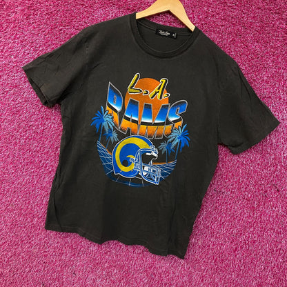 Junk Food Los Angeles Rams Sunset Vintage Style Women's T-Shirt XL