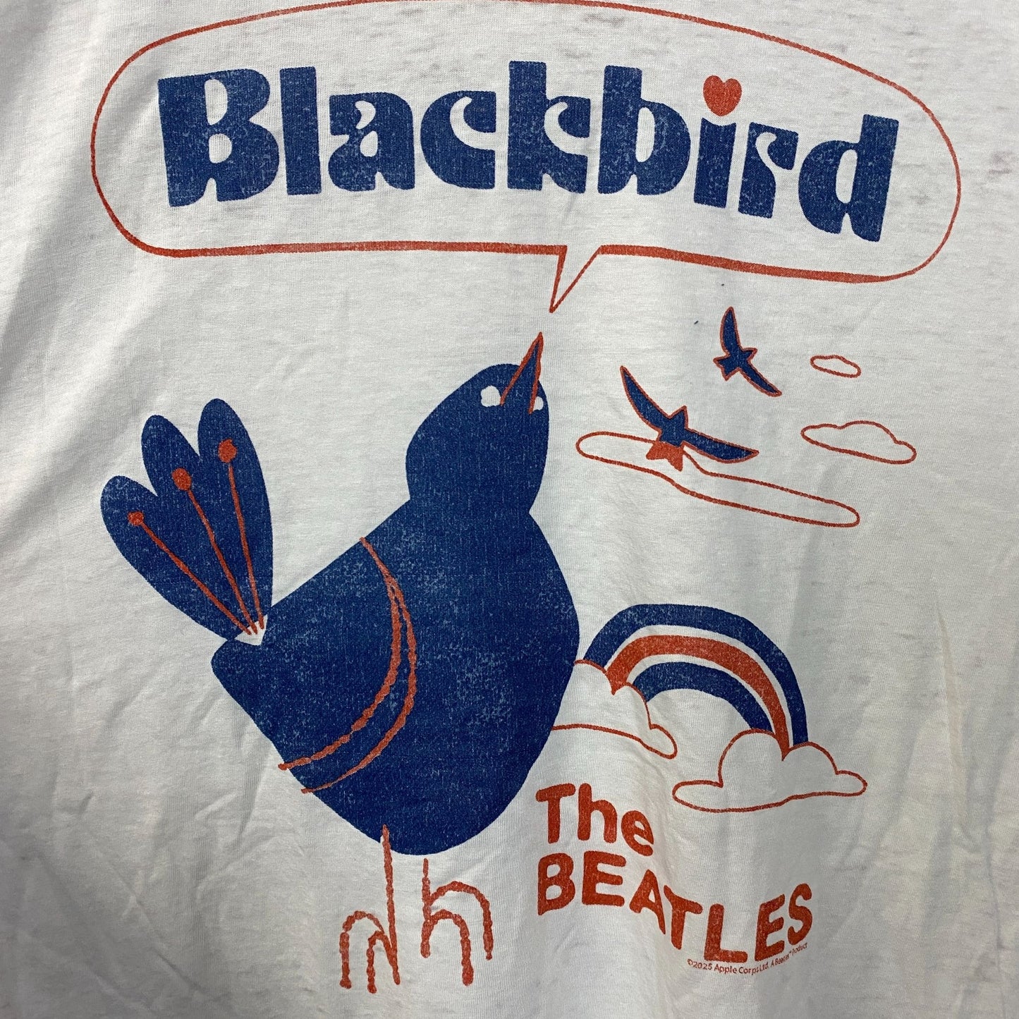 Junk Food Clothing Women's The Beatles "Blackbird" Graphic Tee Medium
