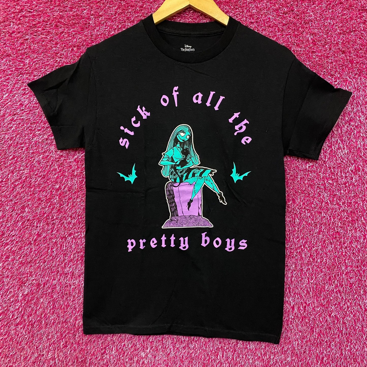 The Nightmare Before Christmas Sally Sick of Pretty Boys T-Shirt Small