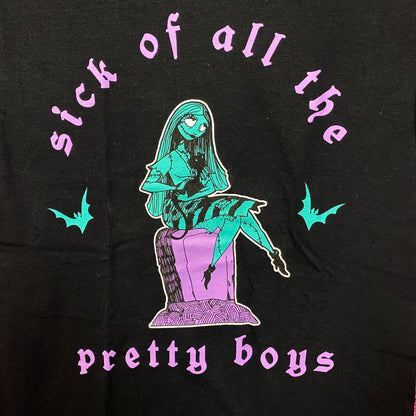 The Nightmare Before Christmas Sally Sick of Pretty Boys T-Shirt Small