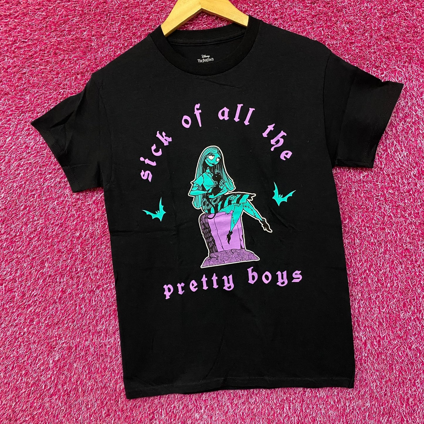 The Nightmare Before Christmas Sally Sick of Pretty Boys T-Shirt Small