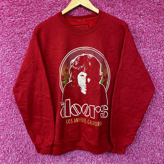 The Doors Jim Morrison Portrait Band Crewneck Sweater Medium