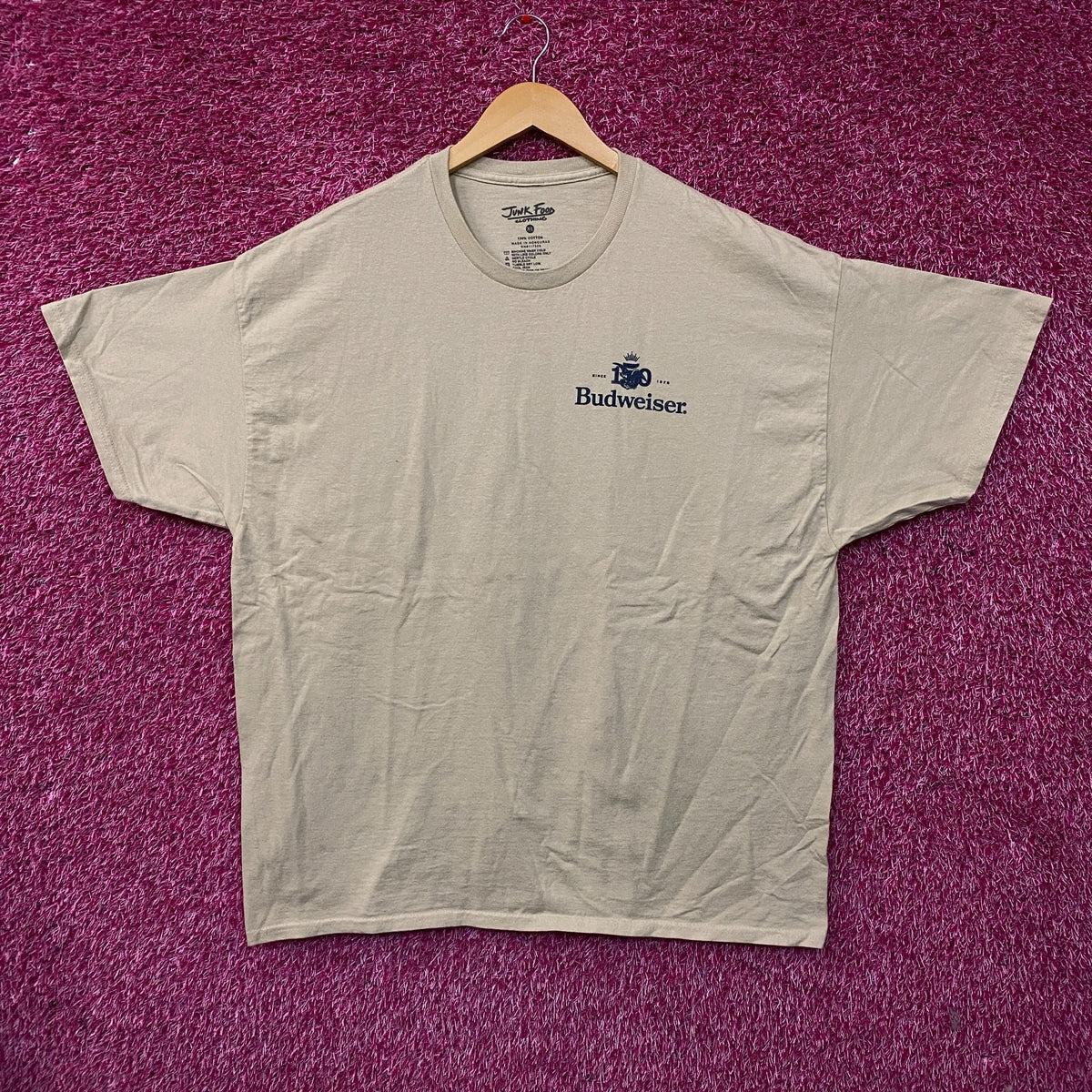 Junk Food Clothing Budweiser Beer Promo Tshirt size XL