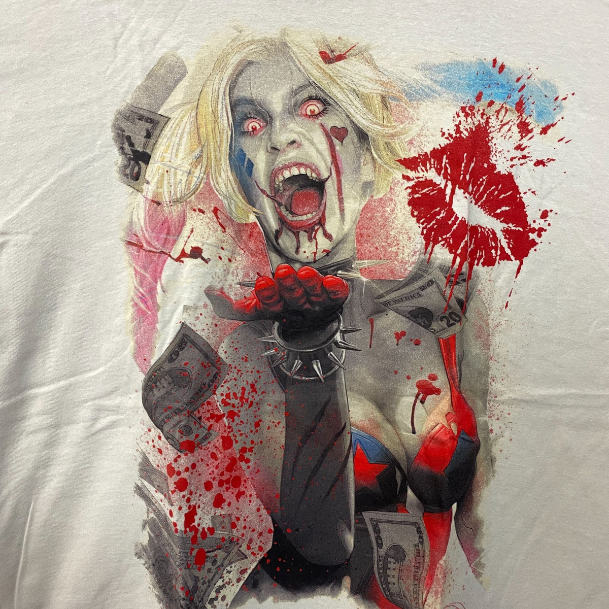 DCeased Comics Harley Quinn Zombie Graphic T-Shirt 2XL