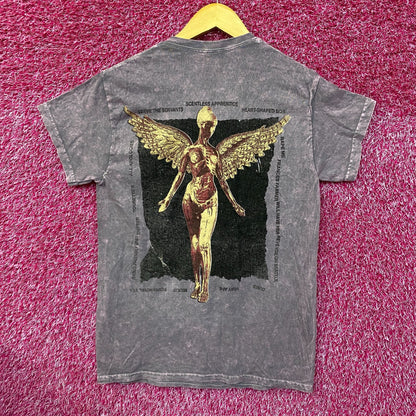 Nirvana In Utero Album Art & Track-listing Grunge Band Tee S