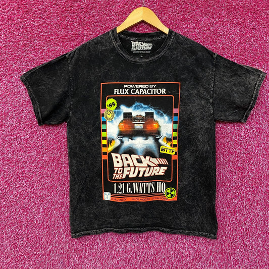 Back to the Future Delorean Movie Theatre Poster T-Shirt L