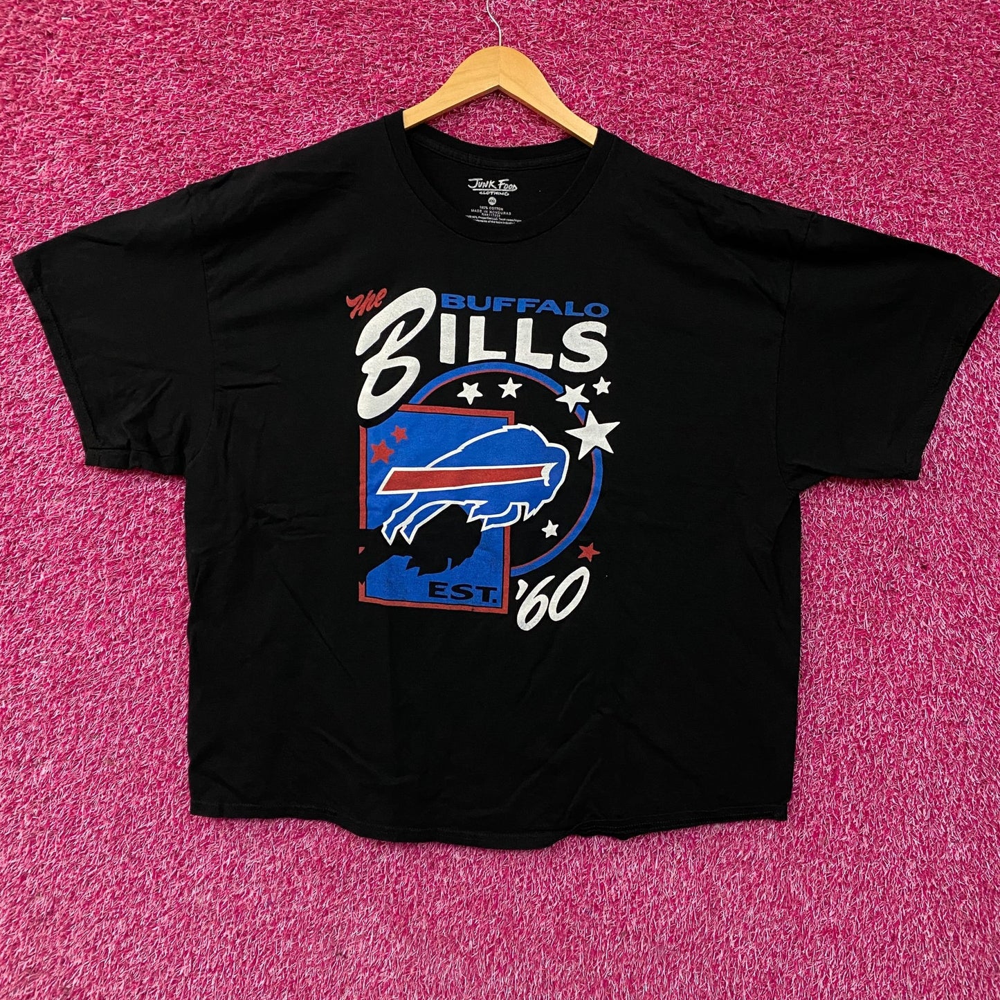 Junk Food Clothing Buffalo Bills Logo Graphic Shift T-shirt 2XL