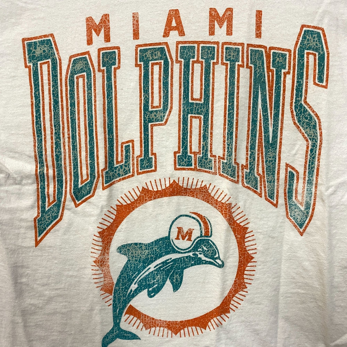Junk Food Clothing Miami Dolphins White Tshirt size Medium