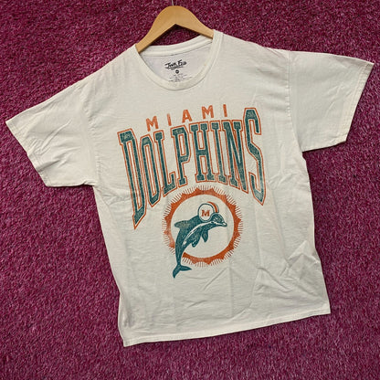 Junk Food Clothing Miami Dolphins White Tshirt size Medium