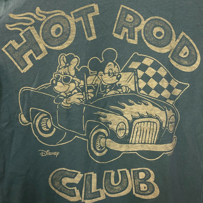 Junk Food Clothing Mickey and Minnie Hot Rod Women's Vintage Style Tee XS